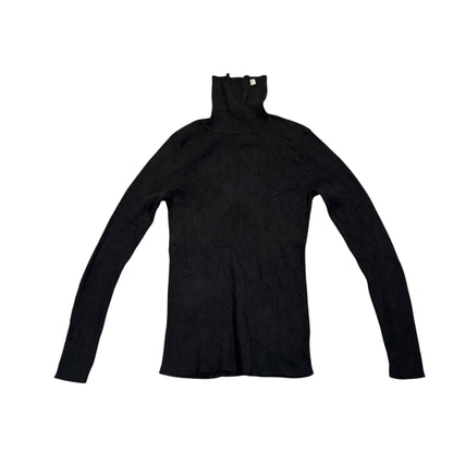 Lauren Ralph Lauren Rippstrickpullover mit Rollkragen — Schwarz · M – Vorderansicht