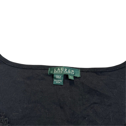 Lauren Ralph Lauren ärmelloses Stricktop — Schwarz · L – Etikett/Detail