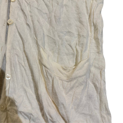 Lauren Ralph Lauren Strickjacke mit Knopfleiste — Creme · M – Detailansicht