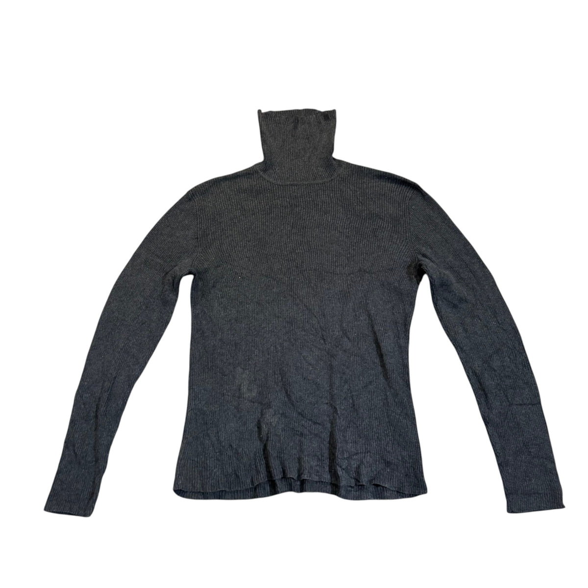 Lauren Ralph Lauren Baumwollpullover mit kurzem Reißverschluss — Anthrazit · L – Vorderansicht