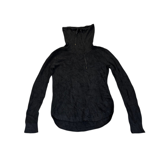 Lauren Ralph Lauren Rippstrickpullover mit kurzem Reißverschluss — Navy · S – Vorderansicht