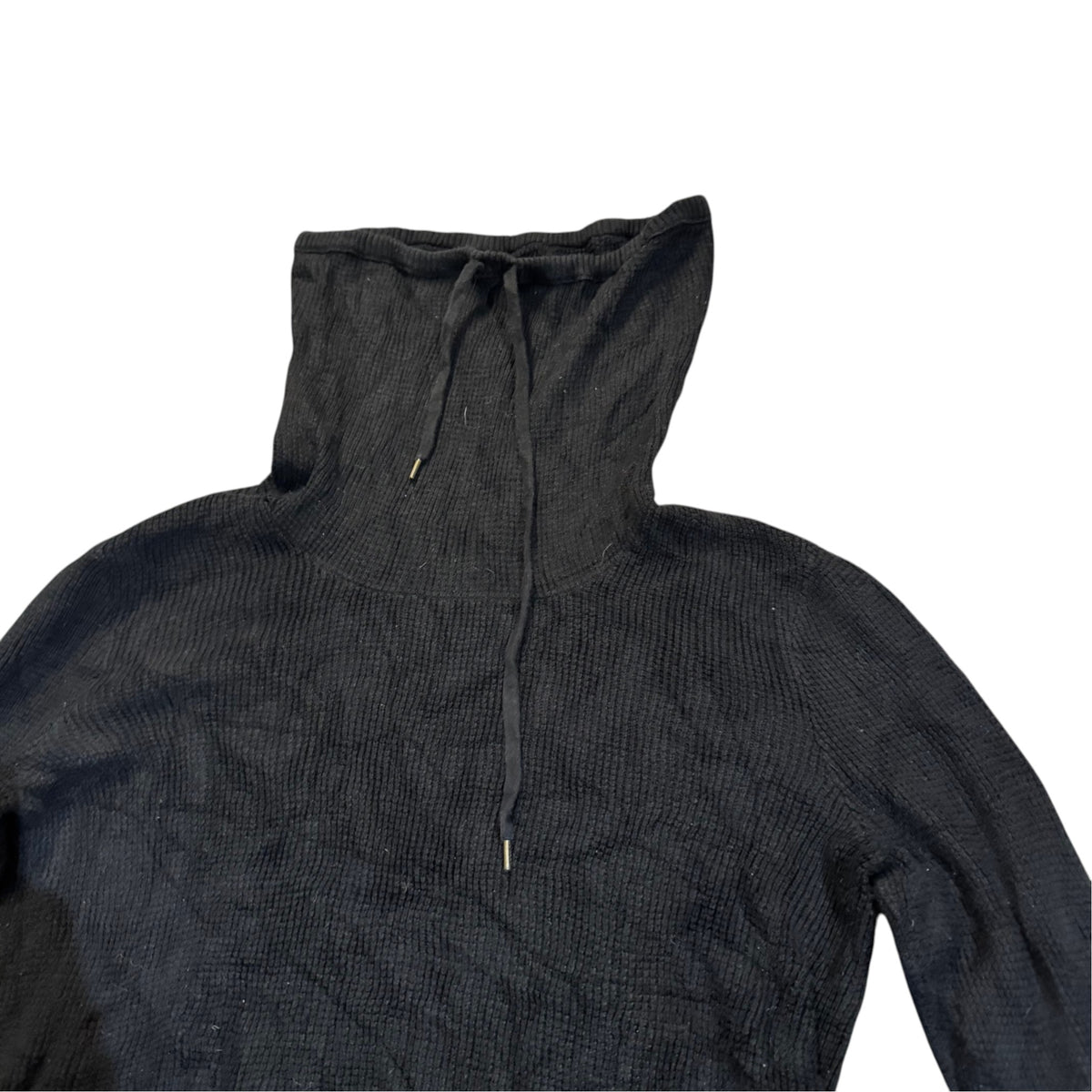 Lauren Ralph Lauren Rippstrickpullover mit kurzem Reißverschluss — Navy · S – Detailansicht