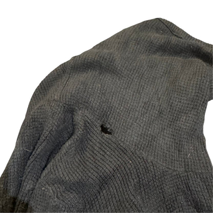 Lauren Ralph Lauren Rippstrickpullover mit kurzem Reißverschluss — Navy · S – Etikett/Detail