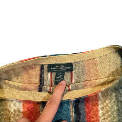 Lauren Jeans Co. gestreifter Strickpullover — Mehrfarbig · S – Etikett/Detail
