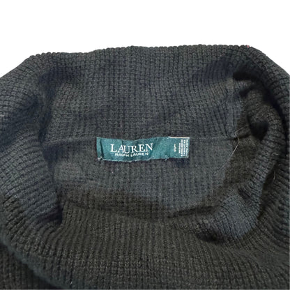Lauren Ralph Lauren Strickpullover mit Stehkragen — Navy · L – Detailansicht