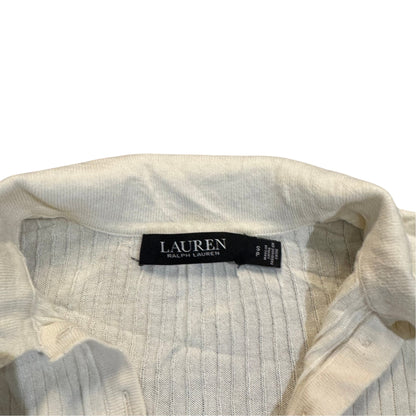 Lauren Ralph Lauren Kurzarm-Strickpolo — Creme · S (Petite) – Etikett/Detail