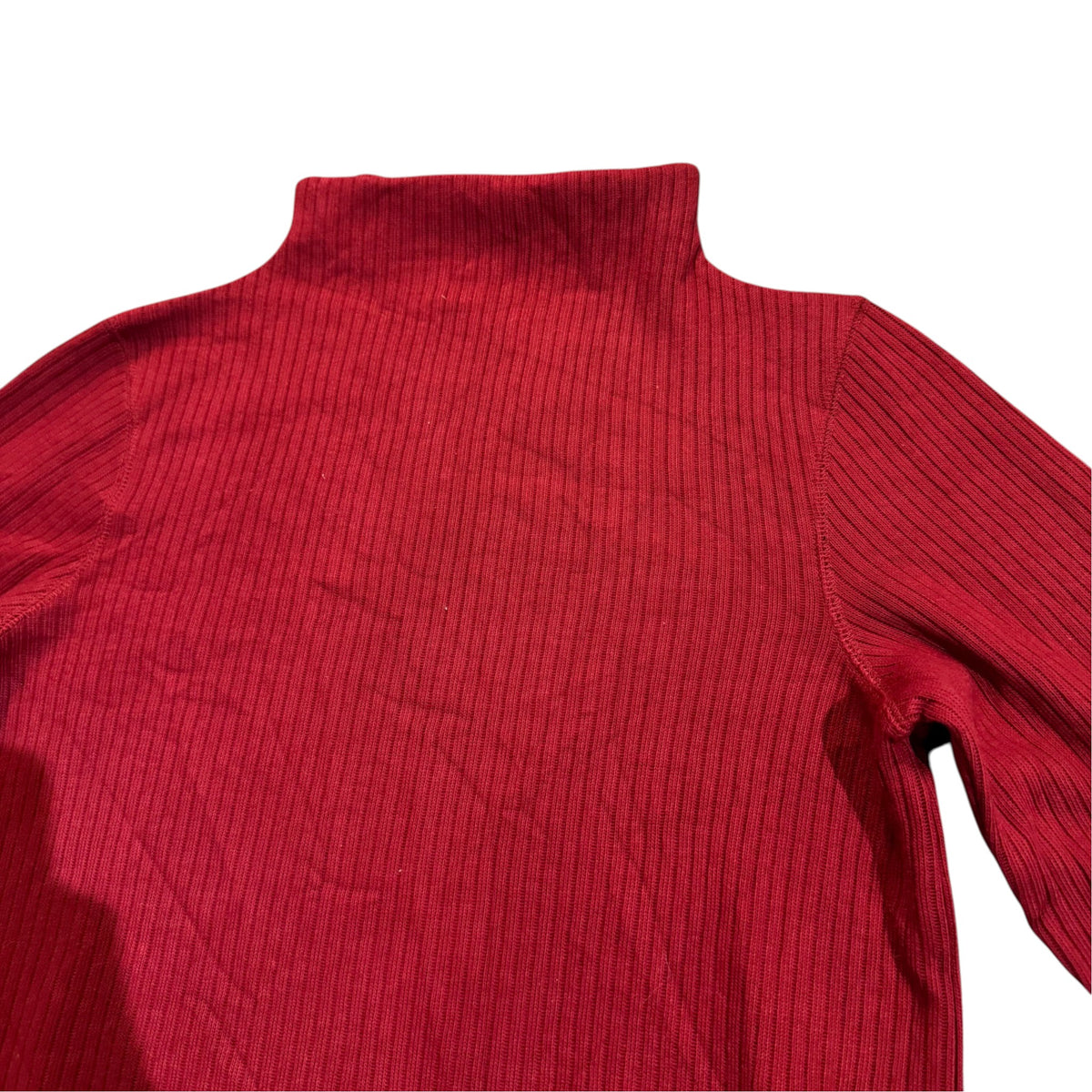 Lauren Ralph Lauren Petite Baumwollpullover mit hohem Kragen — Rot · S (Petite) – Detailansicht