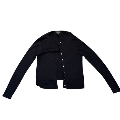 Lauren Ralph Lauren Strickpullover mit Kragen — Navy · M – Vorderansicht