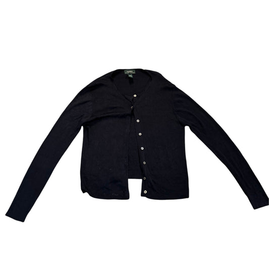 Lauren Ralph Lauren Strickpullover mit Kragen — Navy · M – Vorderansicht