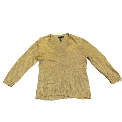 Lauren Ralph Lauren Strukturstrickpullover — Oliv/Khaki · L – Vorderansicht