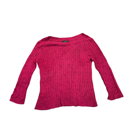 Lauren Ralph Lauren Strukturstrickpullover — Pink · XL – Vorderansicht