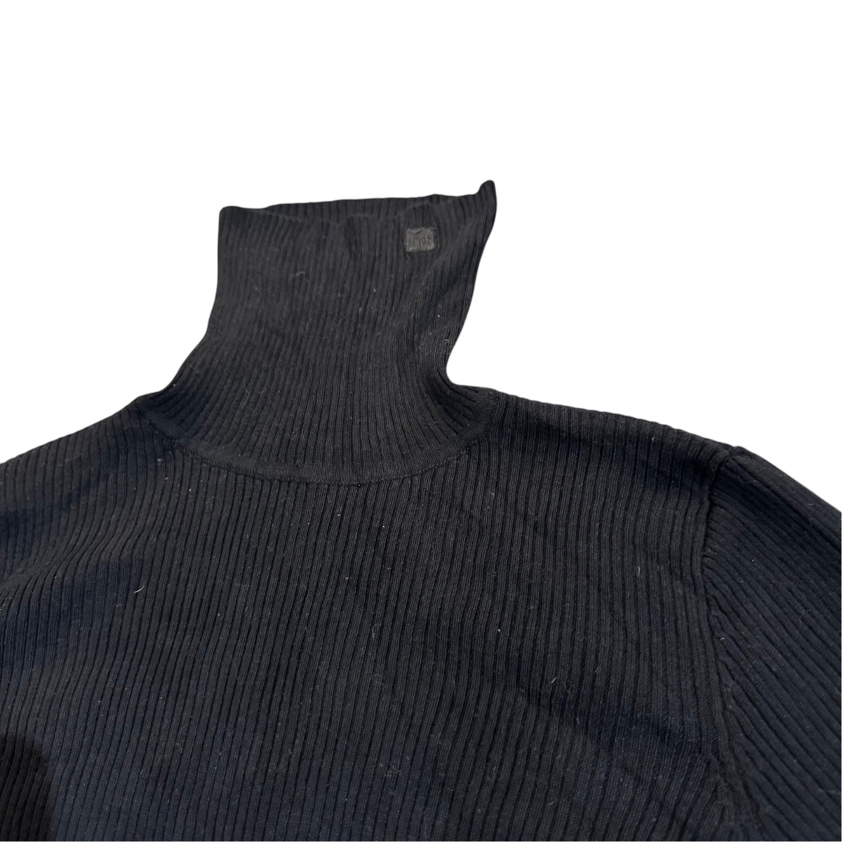 Lauren Ralph Lauren Rippstrickpullover mit Rollkragen — Anthrazit · M – Detailansicht