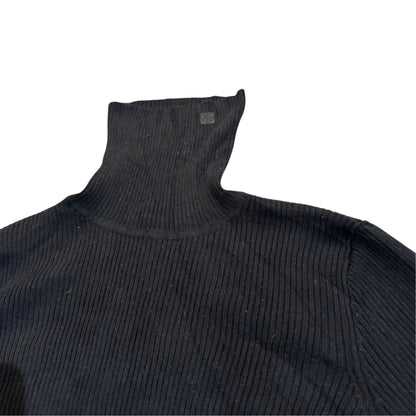Lauren Ralph Lauren Rippstrickpullover mit Rollkragen — Anthrazit · M – Detailansicht