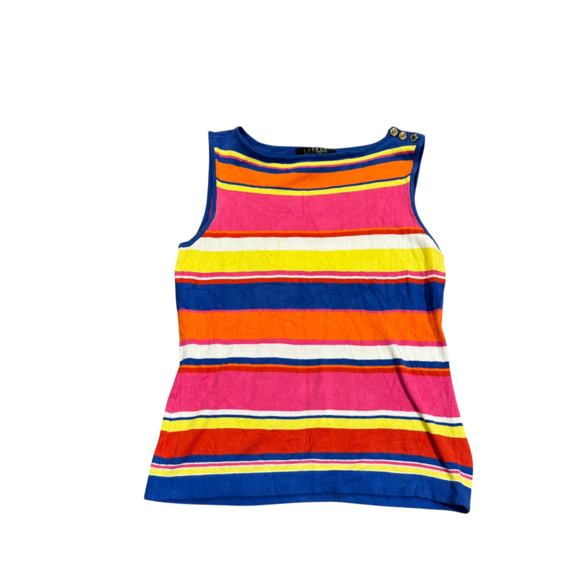 Lauren Ralph Lauren Petite gestreiftes Stricktop — Mehrfarbig · P/F (ungeklärt) – Vorderansicht