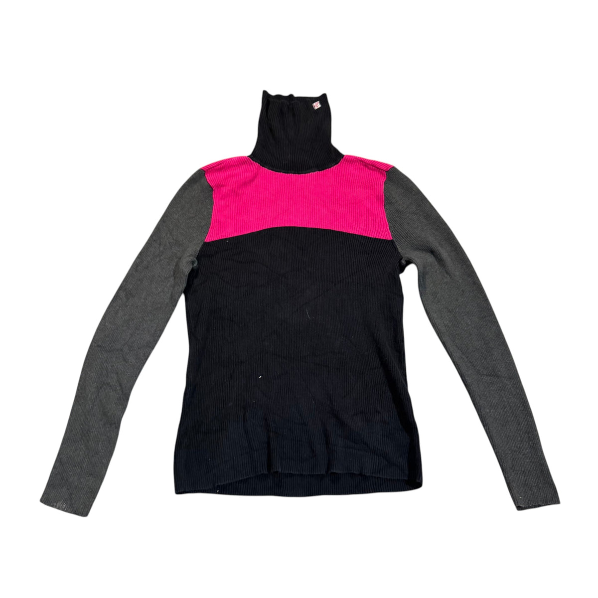 Lauren Ralph Lauren Colorblock-Strickpullover — Navy/Pink · XL – Vorderansicht