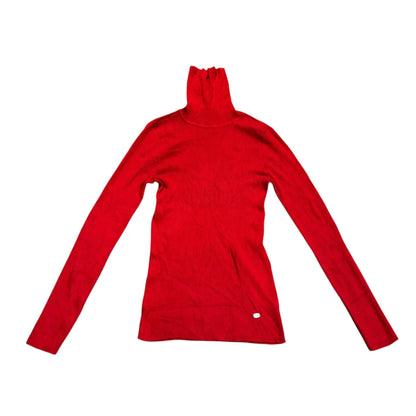 Lauren Ralph Lauren Strickpullover mit hohem Kragen — Rot · S – Vorderansicht
