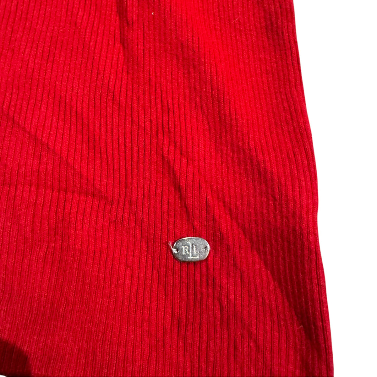 Lauren Ralph Lauren Strickpullover mit hohem Kragen — Rot · S – Detailansicht