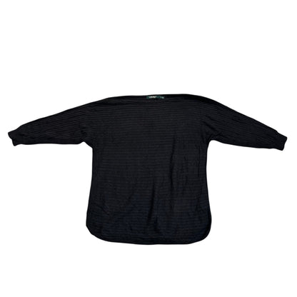 Lauren Ralph Lauren Kurzarm-Strickpolo — Rot · M – Vorderansicht
