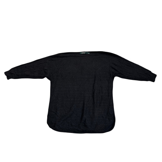 Lauren Ralph Lauren Kurzarm-Strickpolo — Rot · M – Vorderansicht