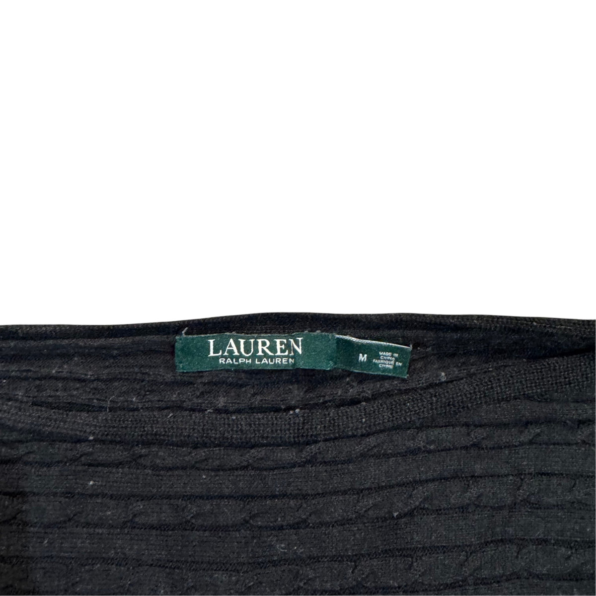 Lauren Ralph Lauren Kurzarm-Strickpolo — Rot · M – Etikett/Detail