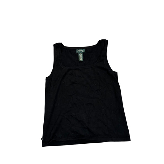 Lauren Ralph Lauren ärmelloses Stricktop — Schwarz · M – Vorderansicht