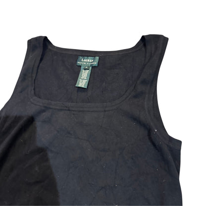Lauren Ralph Lauren ärmelloses Stricktop — Schwarz · M – Detailansicht