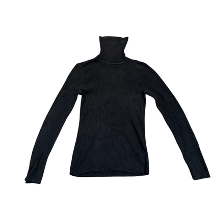 Lauren Ralph Lauren Rippstrickpullover mit hohem Kragen — Navy · M – Vorderansicht