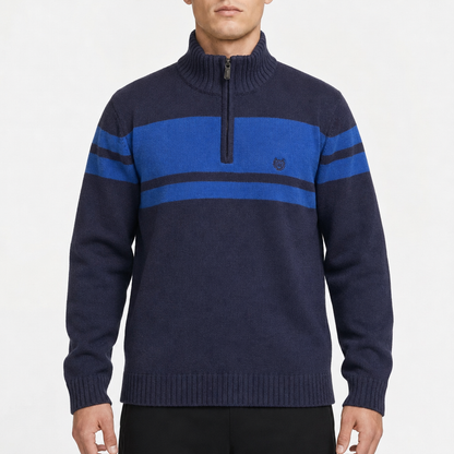 Chaps Colorblock Quarter-Zip – Navy/Blau · M / 110â€“122 am Model