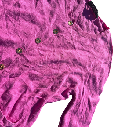 Lauren Ralph Lauren Classic Button Cardigan – Pink/Magenta · Größe unbekannt – Detailansicht