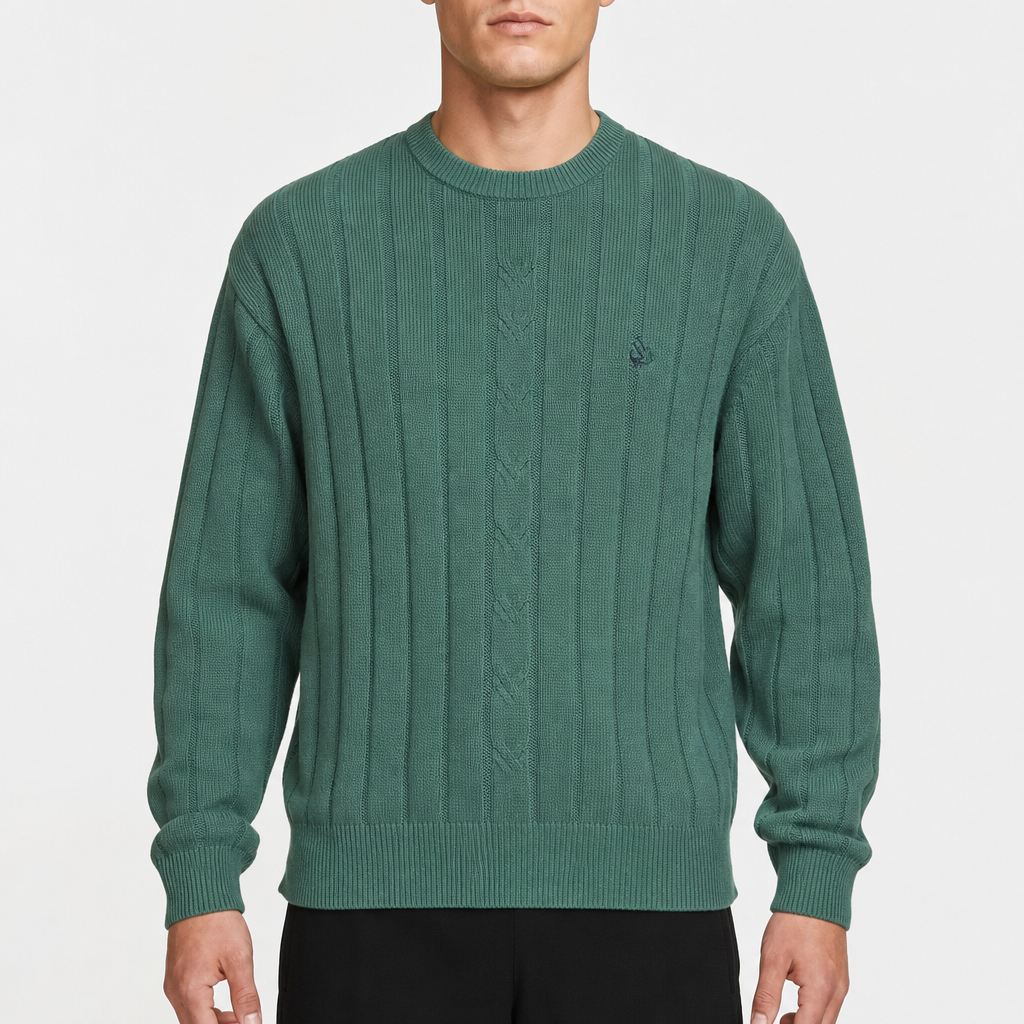 Nautica Ribbed Crewneck – GrÃ¼n · M / 12â€“14 am Model