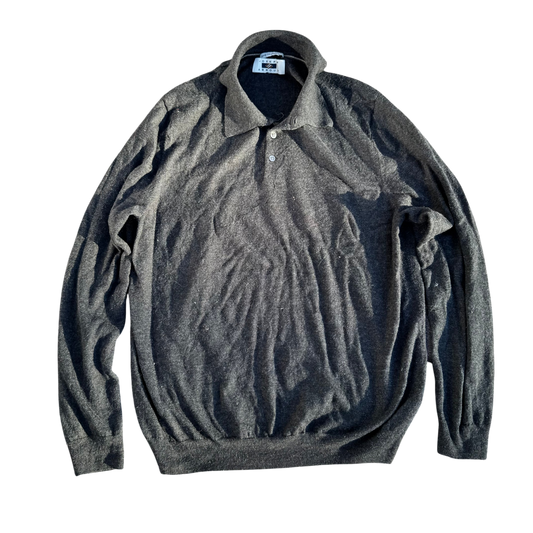 Joseph Abboud Merino Longsleeve Polo – Grau · Größe unbekannt – Produktansicht