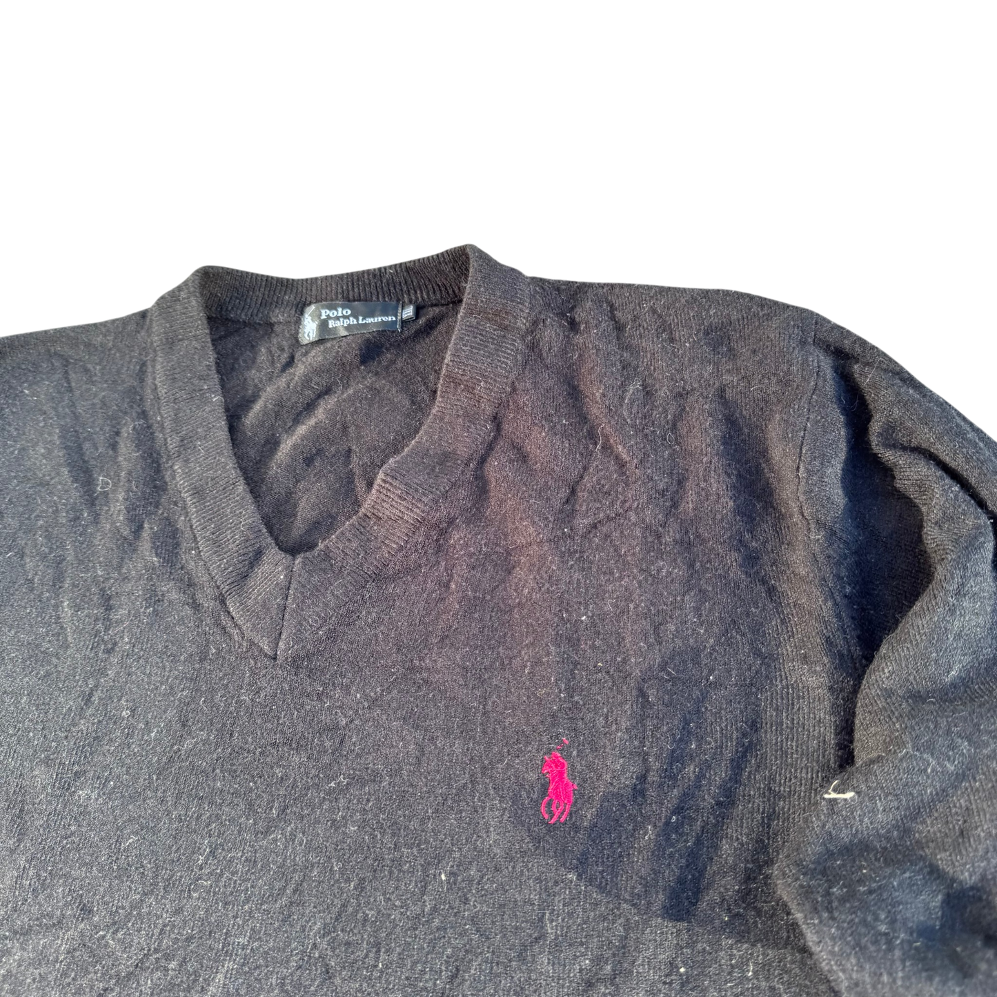 Polo Ralph Lauren Logo V-Neck – Anthrazit · XL – Detailansicht