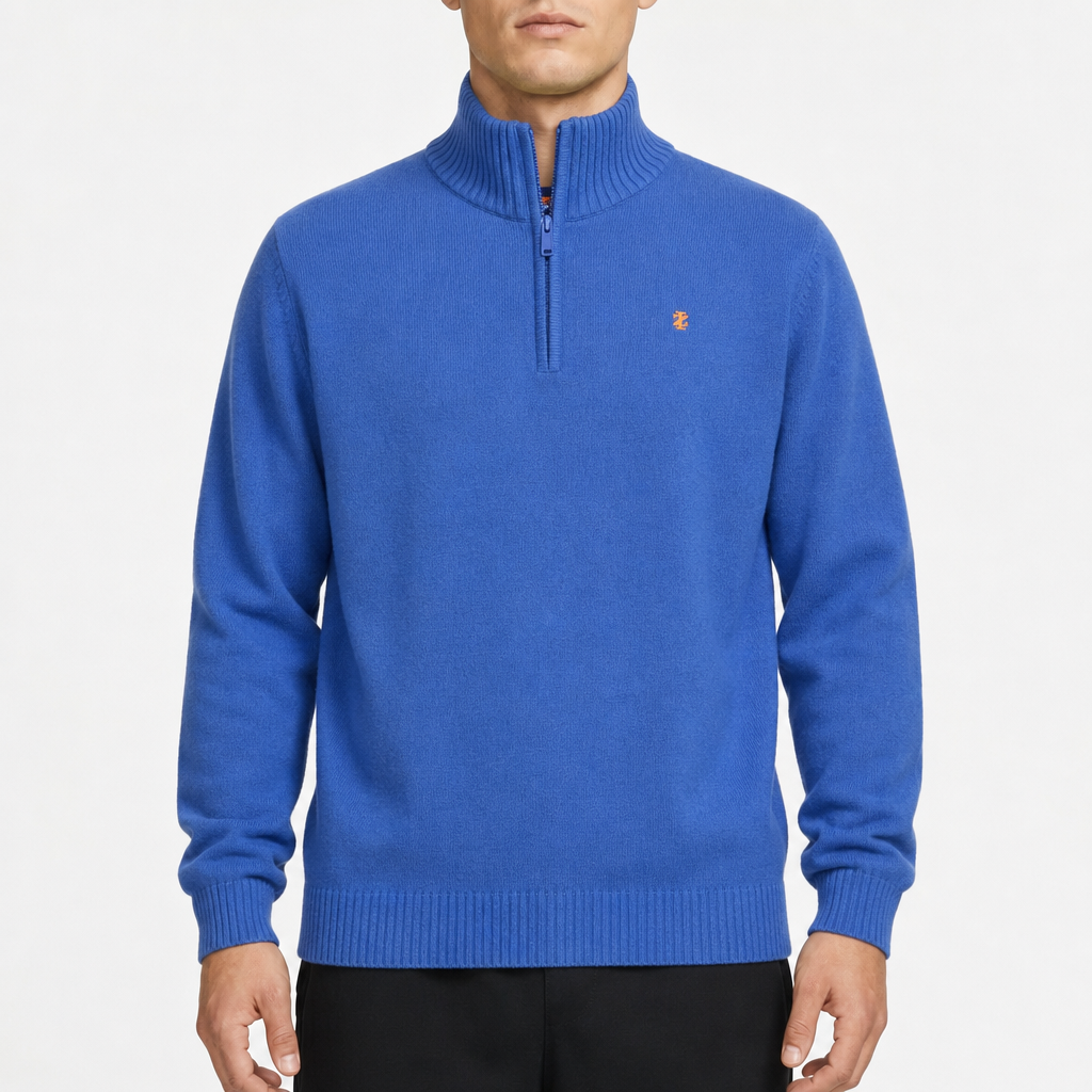 IZOD Logo Quarter-Zip – Blau · L / 14â€“16 am Model