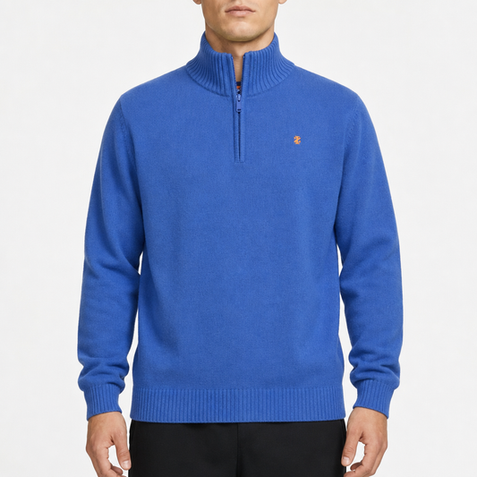 IZOD Logo Quarter-Zip – Blau · L / 14â€“16 am Model