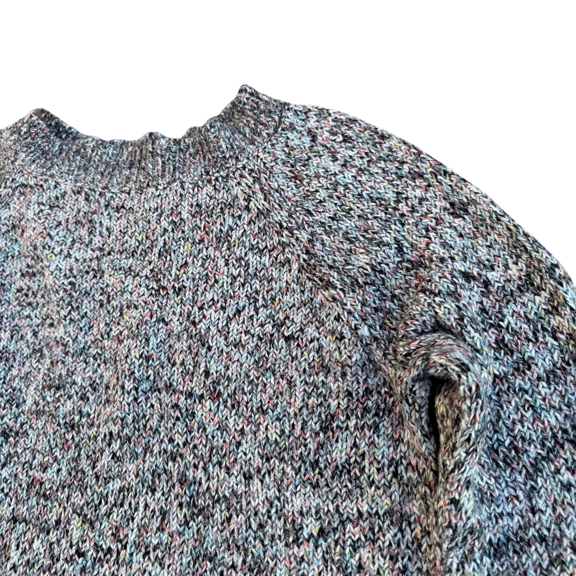 Chaps MÃ©lange Crewneck – Grau/Mehrfarbig · Größe unbekannt – Detailansicht
