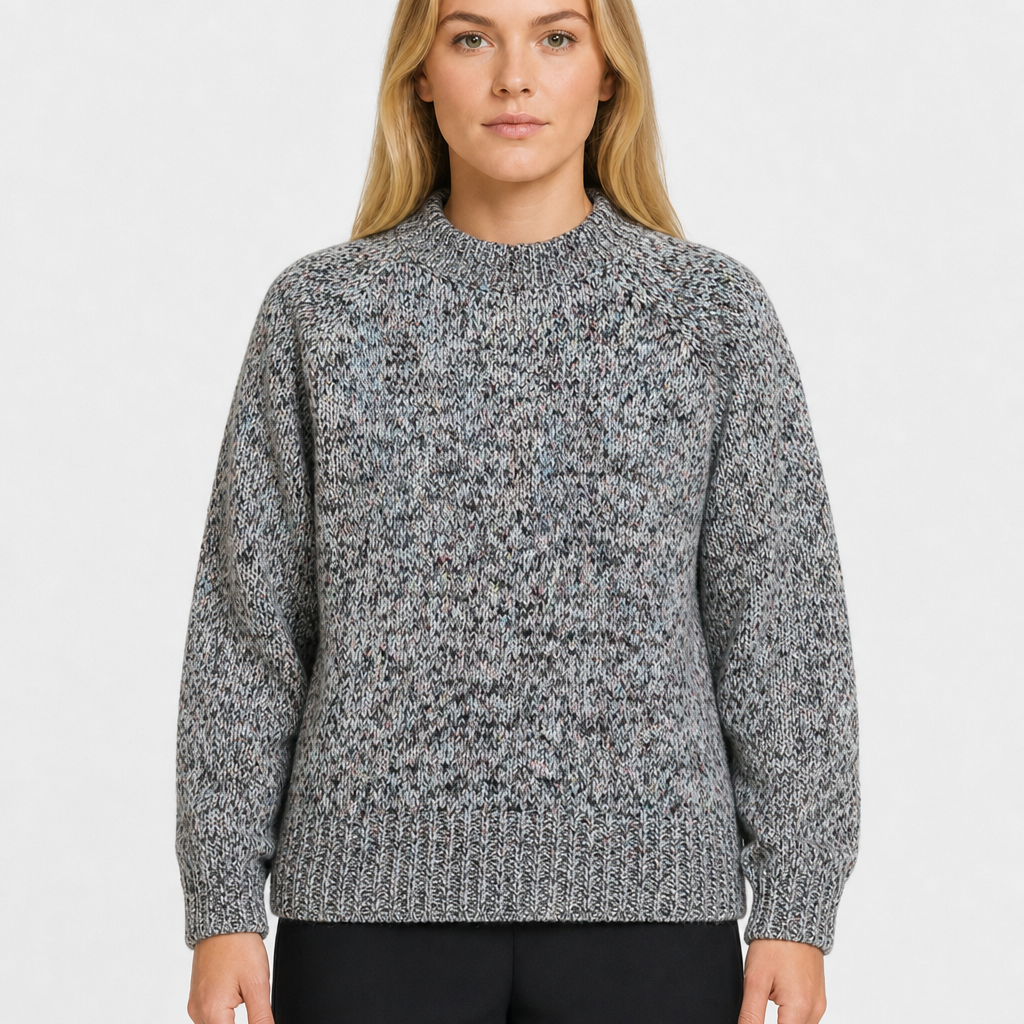 Chaps MÃ©lange Crewneck – Grau/Mehrfarbig · Größe unbekannt am Model