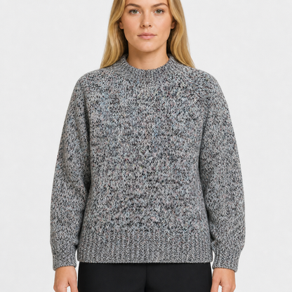 Chaps MÃ©lange Crewneck – Grau/Mehrfarbig · Größe unbekannt am Model