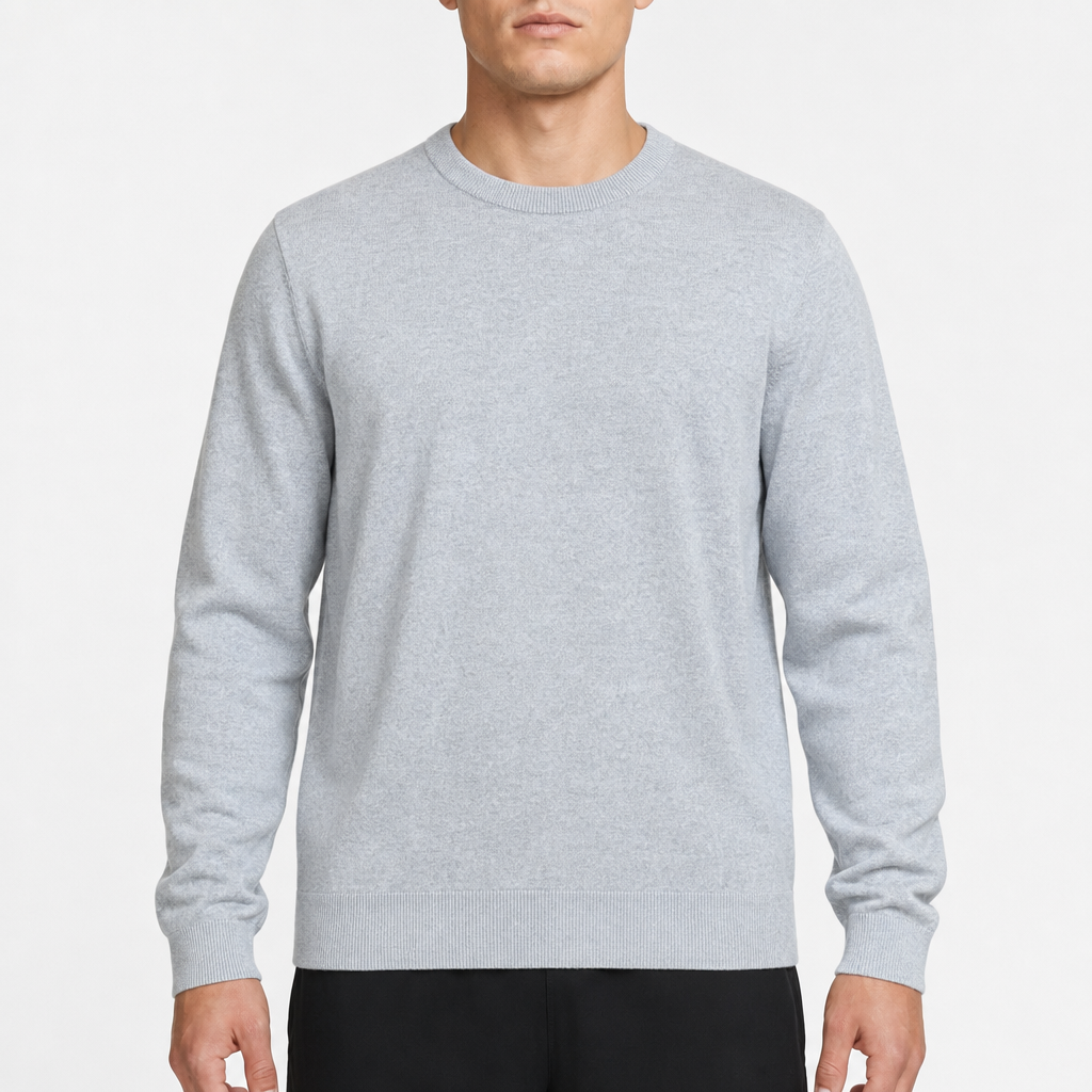 Jack & Jones Originals Minimal Crewneck – Hellgrau · L am Model