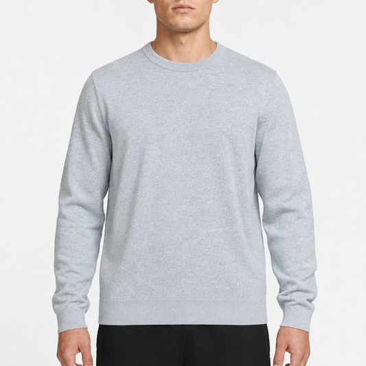 Jack & Jones Originals Minimal Crewneck – Hellgrau · L am Model