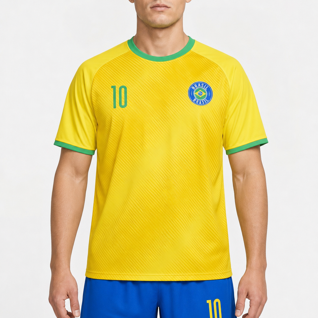 H&M Brasilien Fußball-Set Gelb/Blau, Gr. 158/164 – Titelbild