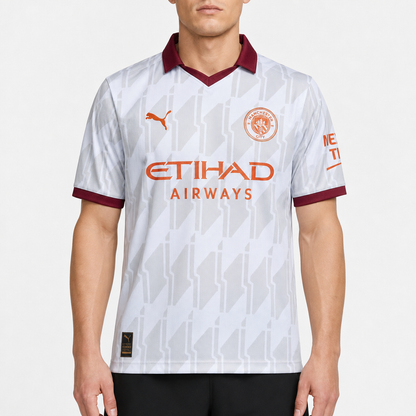 Puma Manchester City Trikot Weiß/Bordeaux, Gr. S – Titelbild