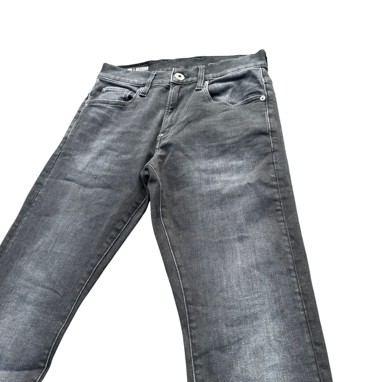 G-Star RAW Straight Jeans Grau, Gr. W27/L32 – Detailansicht