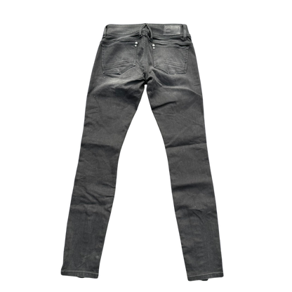 G-Star RAW Ankle-Zip Skinny Jeans Grau, Gr. W24/L30 – Rückansicht