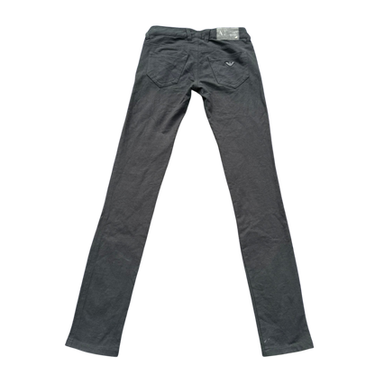 Armani Jeans Straight Jeans Schwarz, Gr. 36 – Rückansicht