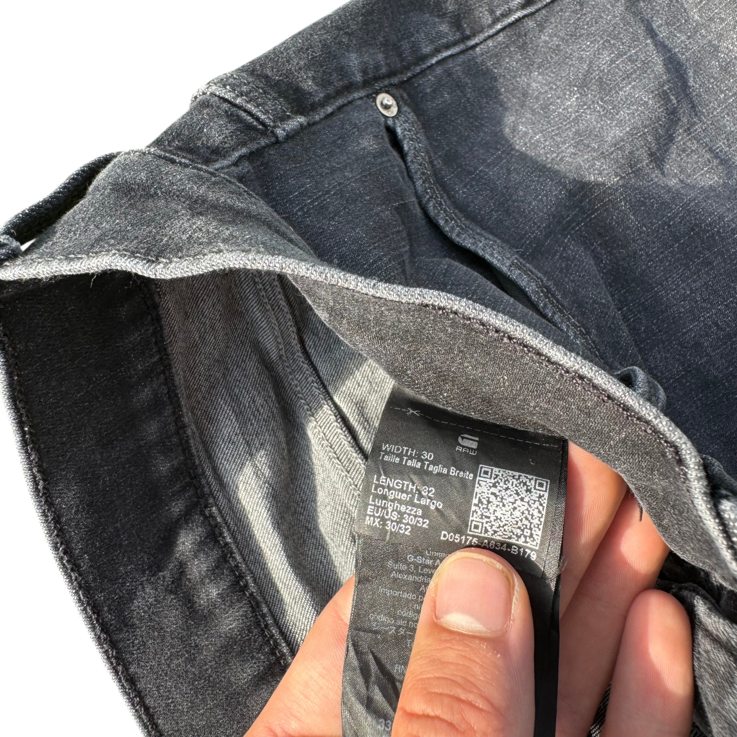 G-Star RAW Straight Jeans Grau, Gr. W30/L32 – Etikett