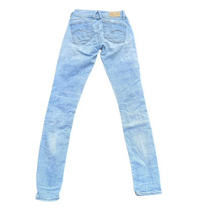 G-Star RAW Skinny Jeans Hellblau, Gr. W29/L32 – Rückansicht