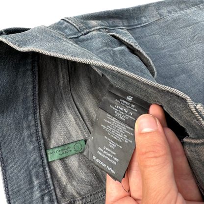 G-Star RAW Straight Jeans Grau, Gr. W28/L34 – Etikett