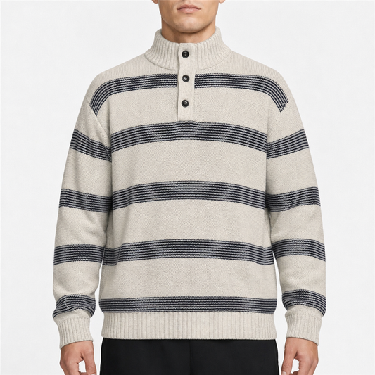 Chaps Streifen-Troyer Beige/Grau, Gr. XL – Titelbild