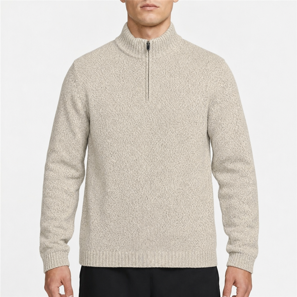 Chaps Melange Quarter-Zip Pullover, Gr. XL – Titelbild