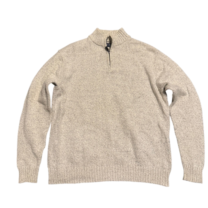 Chaps Melange Quarter-Zip Pullover, Gr. XL – Vorderansicht